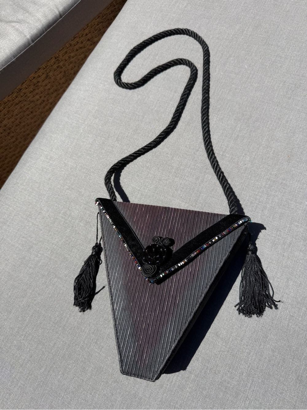 Vintage triangle purse